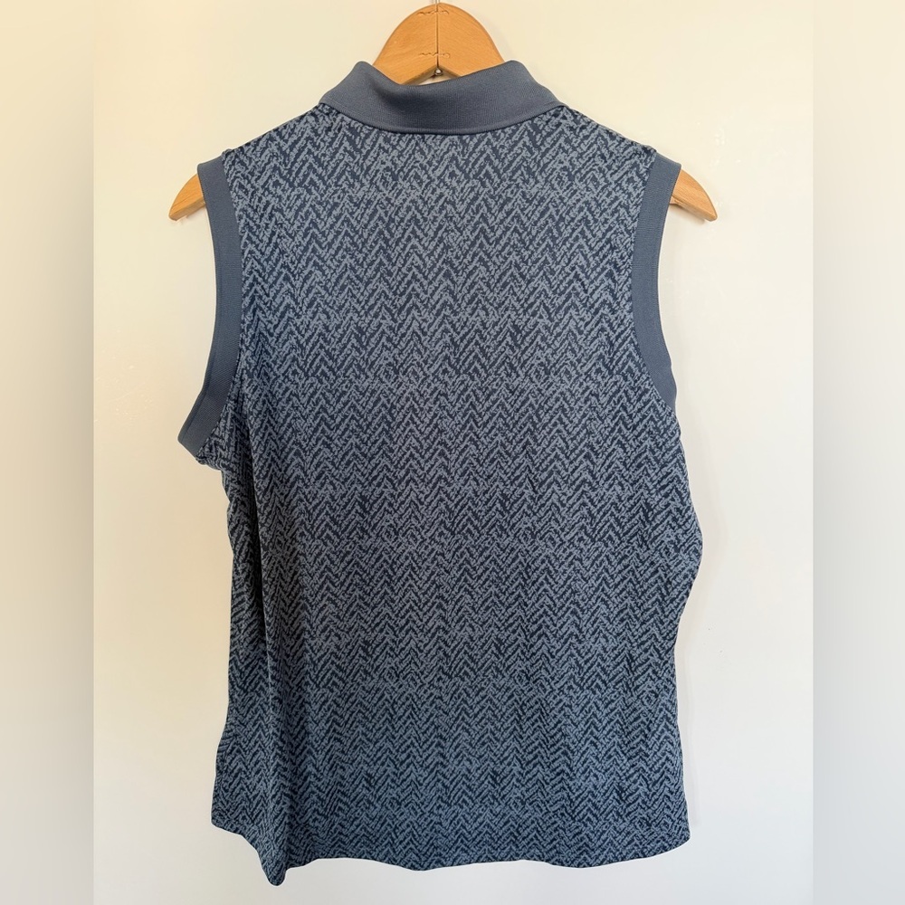 Adidas Ultimate365 Jacquard Sleeveless Polo - Picture 8 of 8